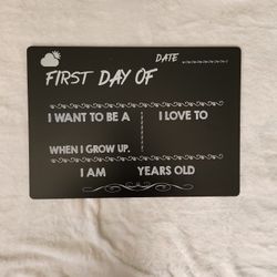 First And Last Day Of School Chalk Board