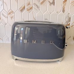 Smeg Retro-Style 2-Slice Toaster - Slate Gray