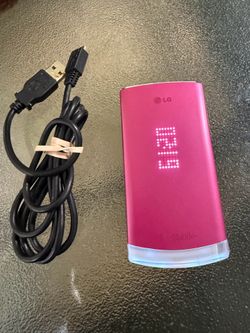 LG dLite GD570 Hot Pink Flip Phone w/ Battery Y2K Vintage LED