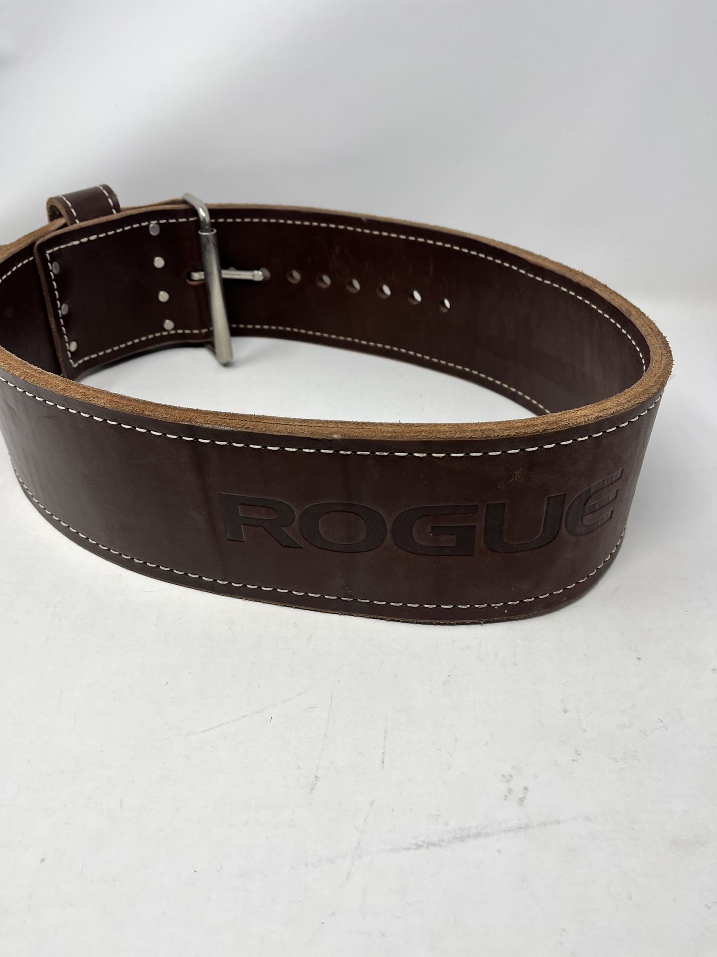 Rogue Ohio Weight Lifting Belt ~ Brown Leather 50~ x 4" x Believe It To Be 13mm