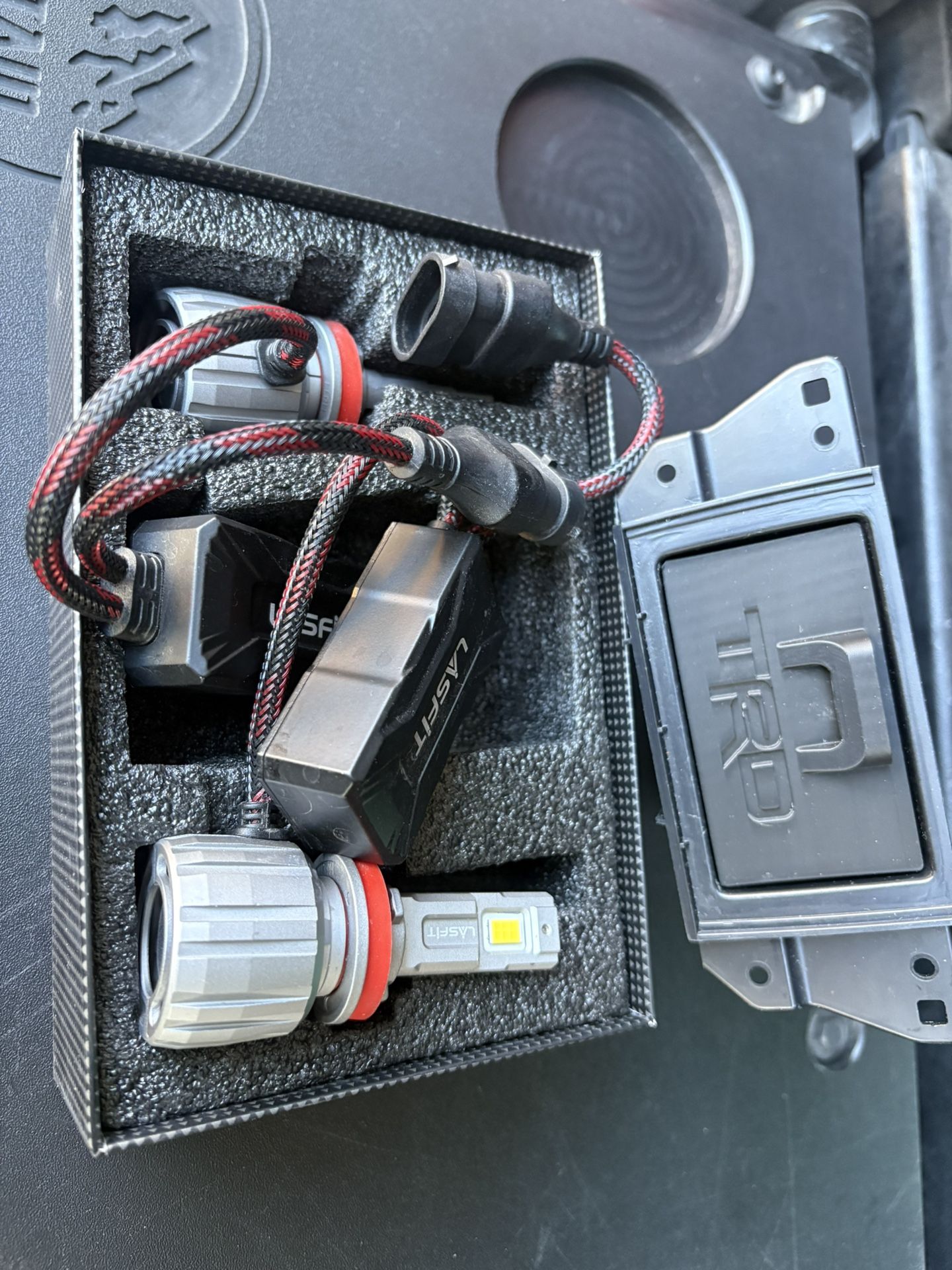 LASFIT H11 Headlights Like New And TRD Cubby