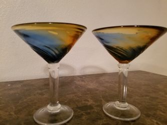 Cocktail glasses.