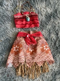 Moana Kids Costume Set with Necklace