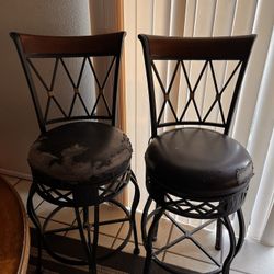 Black/Brown Stools  Chair’s