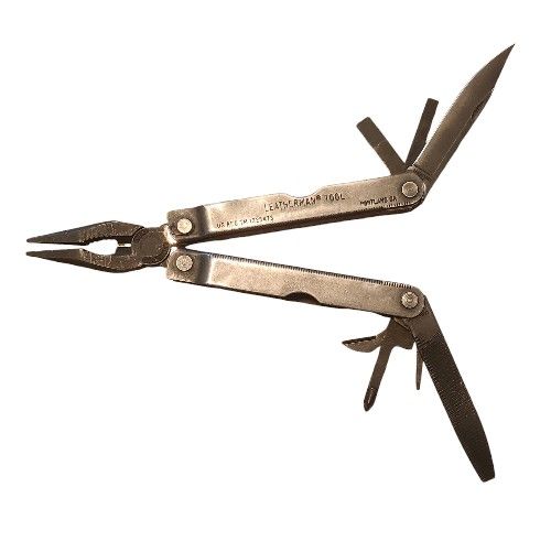 VTG Original Leatherman Tool US REG TM 1325473 Multi-Tools Portland OR With Case