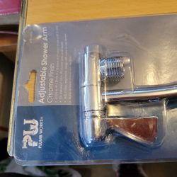 Plumb Works Chrome Finish Adjustable Shower Arm