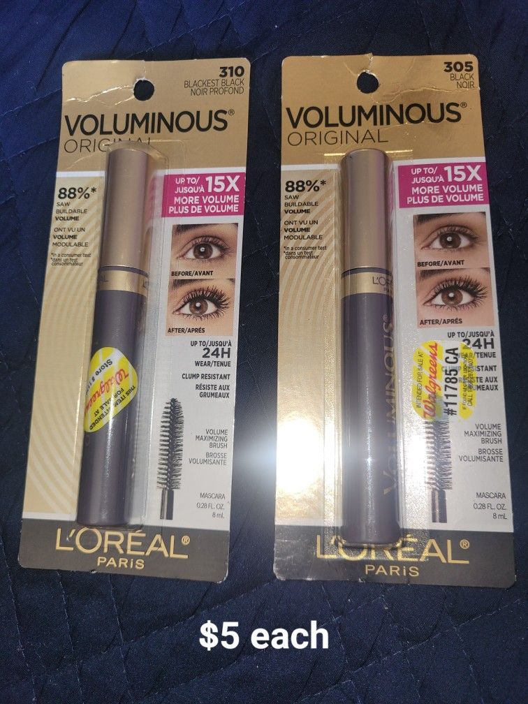 L'Oreal Paris Voluminous Original Mascara. L'oreal Paris Mascara. Volume Maximum Brush