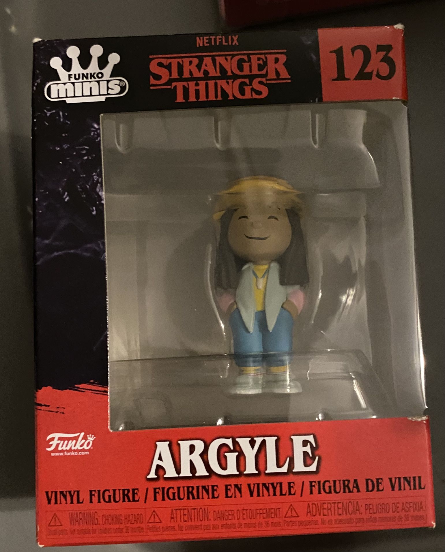 STRANGER THINGS SMALL FUNKO FIGURE ARGYLE #123 NEW