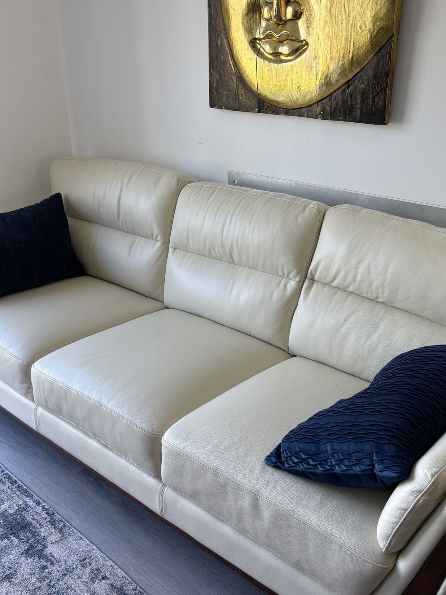 White Leather Sofa