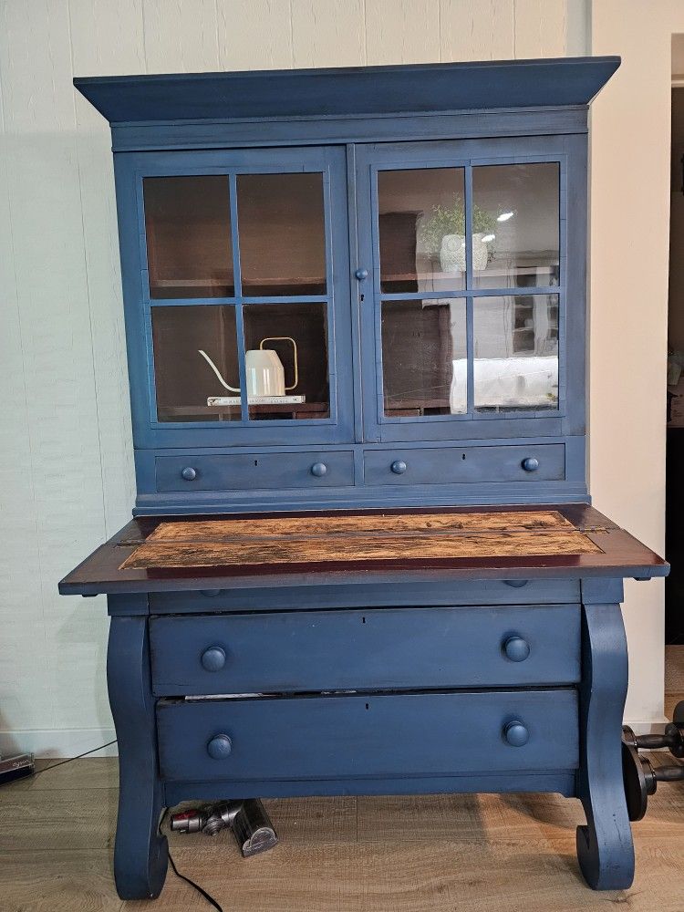 Antique Wood China Cabinet