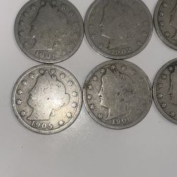 V Nickels Coin Lot(Best Offer) 8 Coin