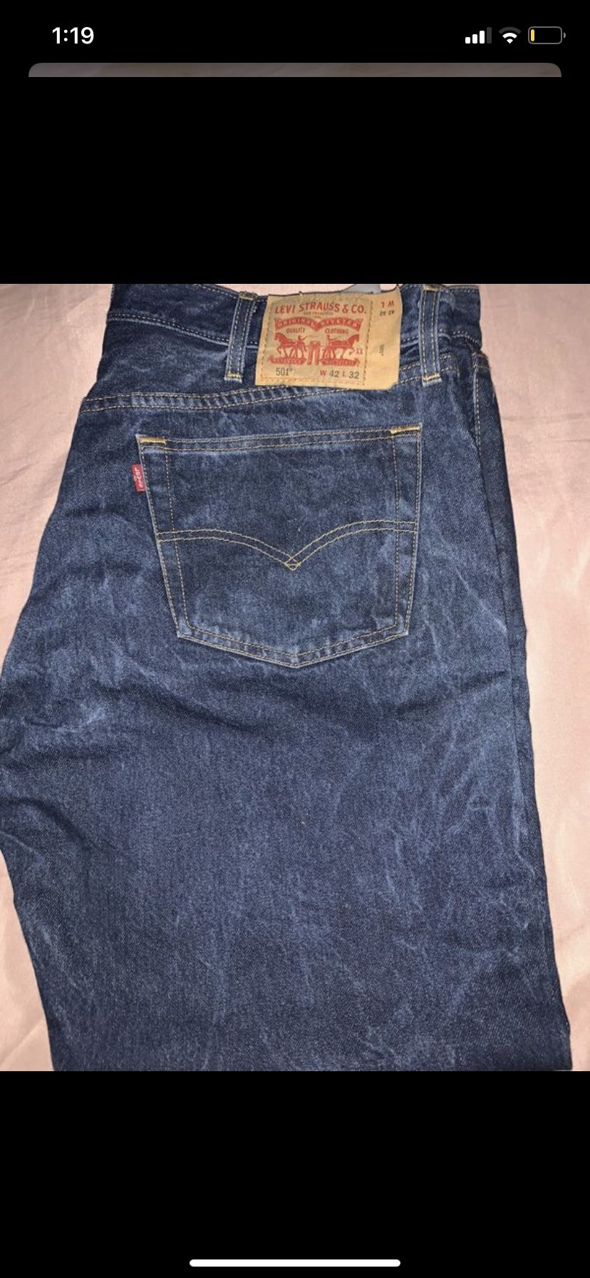 Levis Jeans 501 Size W42 L32
