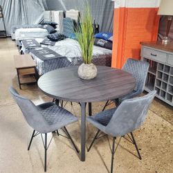 Mid Century Modern Style  Round Dining Set 