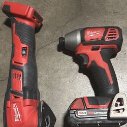 Milwaukee M18 Multi-Tool Impact Driver And Battery 