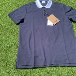 Navy Burberry Polo 