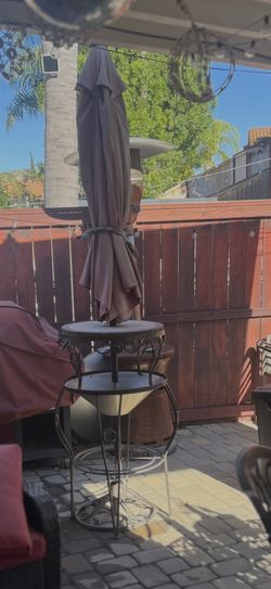 High Top Bar Setup With Two Chairs 