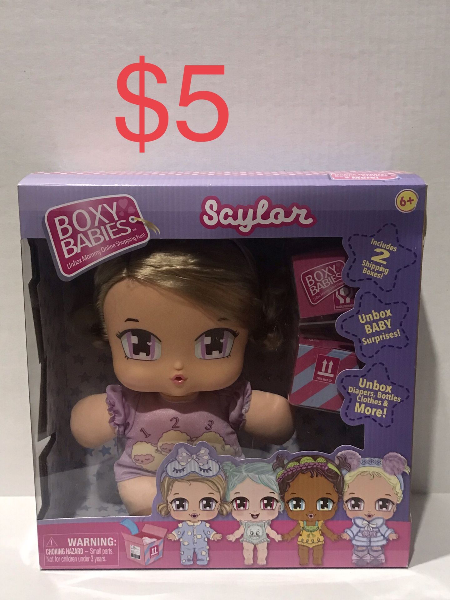 New Boxy Girls Babies Doll Saylor