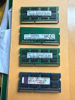 Used laptop parts, hard drive and Rams