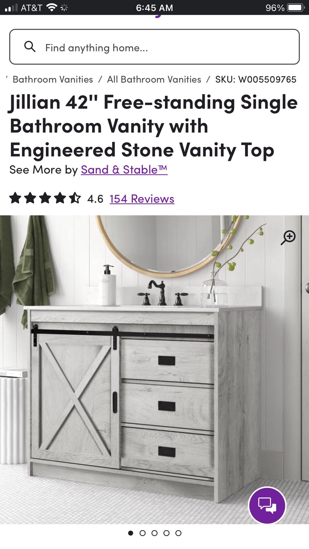 Bathroom Vanity 42 Inch