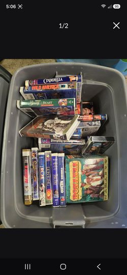 Collection of VHS Tapes Disney and More