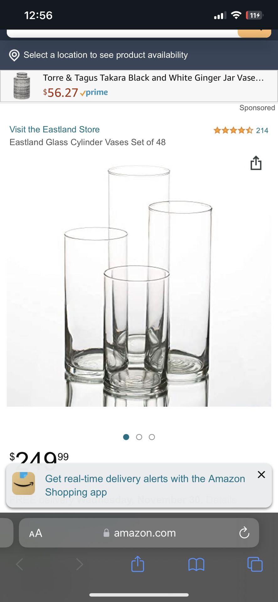 Centerpiece Glass Vases (48 Pieces)