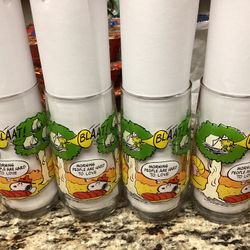 McDonald’s Camp Snoopy Collection Glasses Set Of 4  Morning People Set