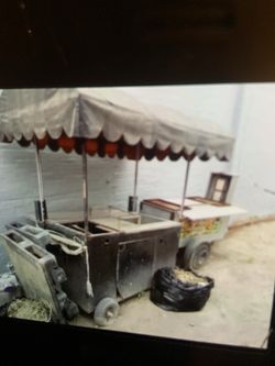 Stainless steel food cart taco cart