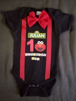 Elmo- Sesame Street Birthday Onesie
