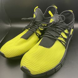 RBX Men's Size 12 Neon Yellow & Black Athletic Running Shoes Lightweight Mesh