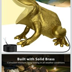 Brass Frog Led Pond Light 