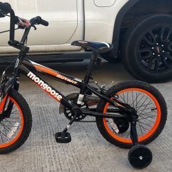 Kids 16 Inch Bike With Training Wheels 
