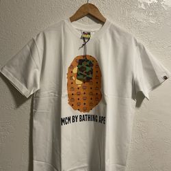 Bape x Mcm White Tee