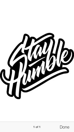 JDM Stay Humble Vinyl Decal Sticker