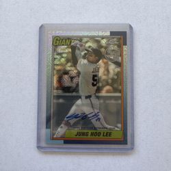 2025 Jung Hoo Lee Topps Chrome Rookie Auto