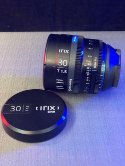 Irix 30mm T1.5 Cine lens 8K resolution with full-frame EF or RF 