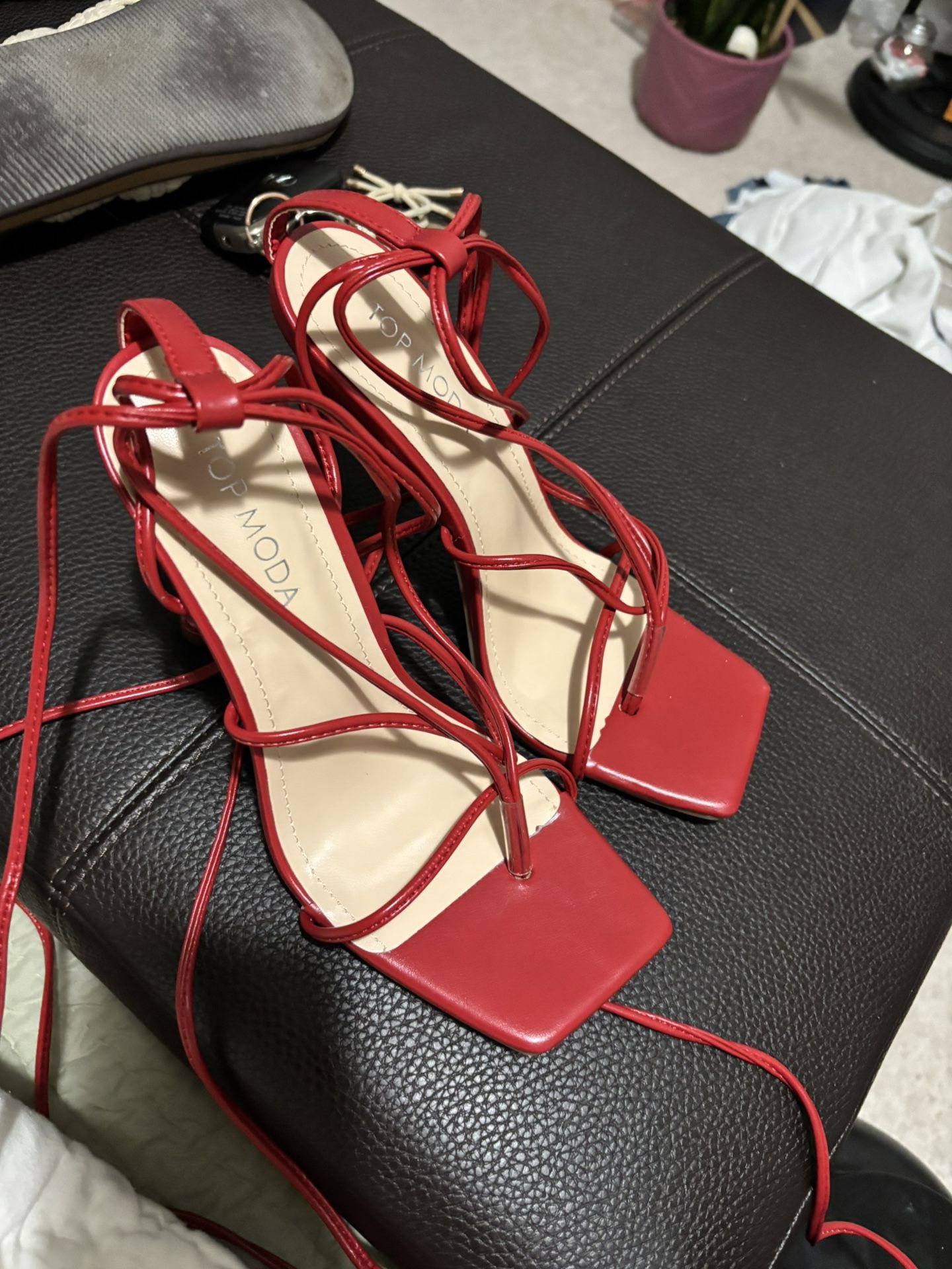 Red Scrappy Heels 