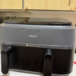 Philips Dual Basket Air Fryer, 8-in-1 functions