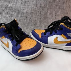 Jordan mid 1 (lakers edition)