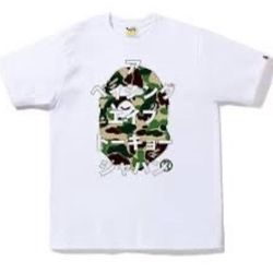 Bape ABC Camo Japanese Letters Tee Shirt Mens Size XL