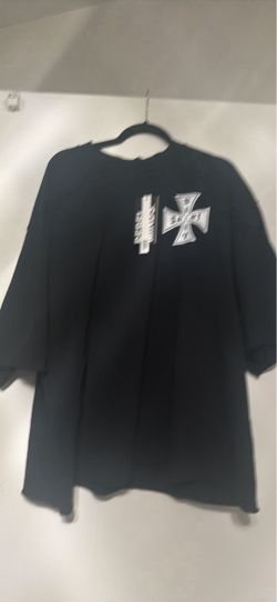 Rebel Minds Black Graphic T-Shirt with Cross Patch