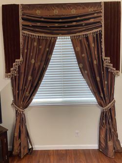 Brown Custom Curtain