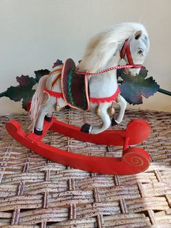 Vintage wooden carved painted toy/decoration