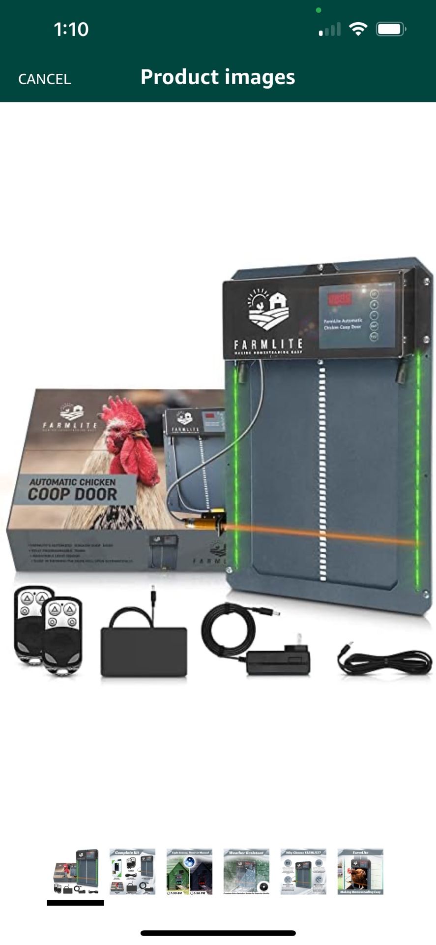 FarmLite Automatic Chicken Coop Door Opener for Sale in Fresno, CA