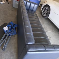 83" Leather Sofa