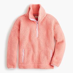 Polartec® sherpa fleece half-zip pullover jacket, XS