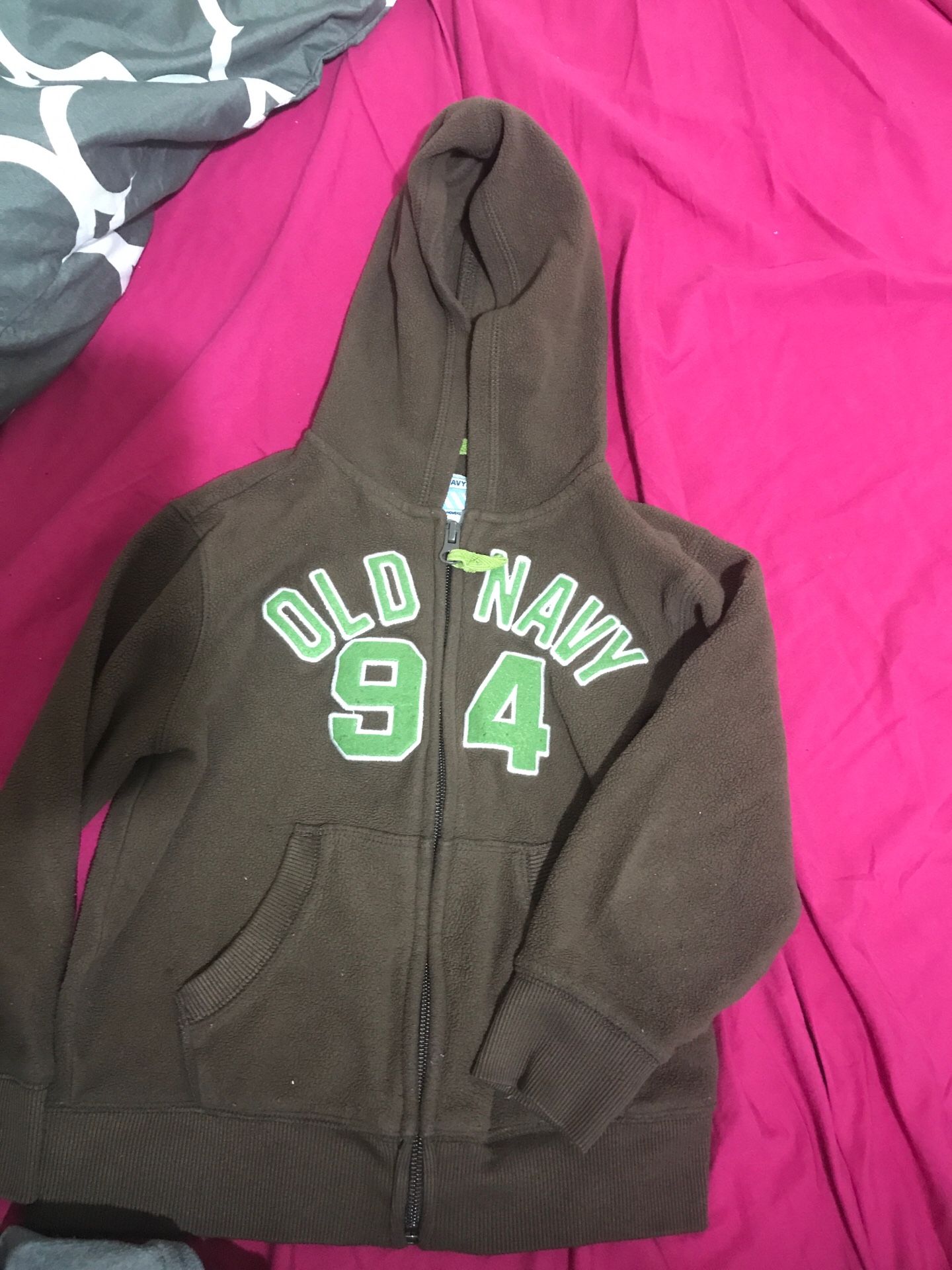 Boys size 5 fleece hoodie sweaters- set of 2