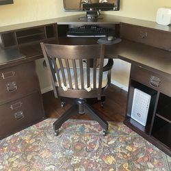 Pottery Barn Corner desk and Chair