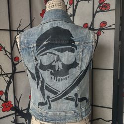 Custom denim Vest 
