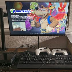 Gaming Mini PC | 1000+ Retro + Modern Games + 2 Controllers, HDMI, USB Keyboard & Mouse (Monitor Not Included)