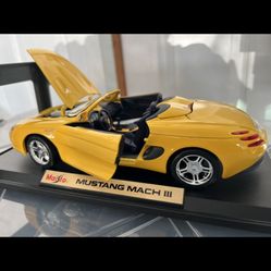 Mustang Mach 3 Toy Car 1/18 New 